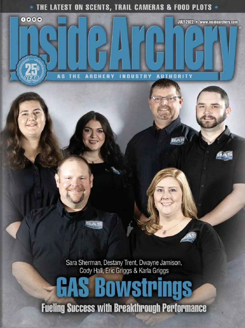 GAS Bowstrings Cover Story in Inside Archery