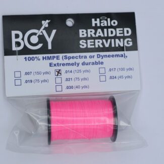 BCY Halo Serving .014 Jig Spools - Flo Pink