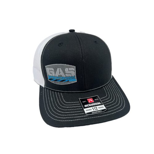 Richardson GAS Logo Cap - Black/White